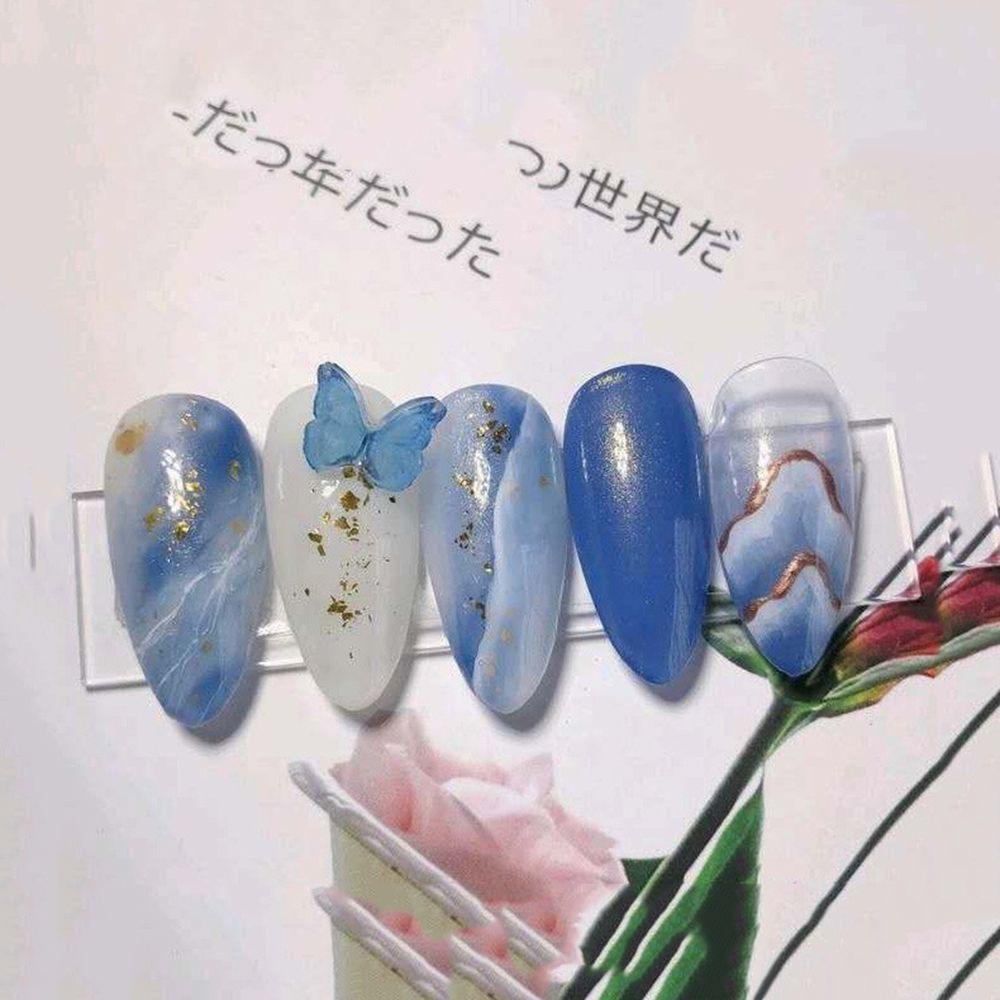 SKJK   Butterfly Nail Art Perhiasan Akrilik Pesona Indah Jepang DIY Nail Art Aksesoris