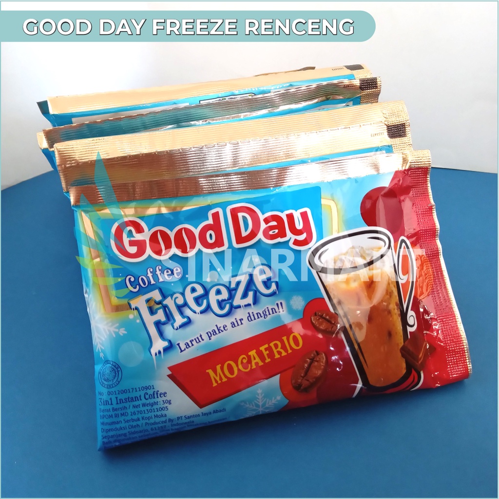 

KOPI GOOD DAY FREEZE MOCAFRIO 30G RENTENG / RENCENG / SACHET