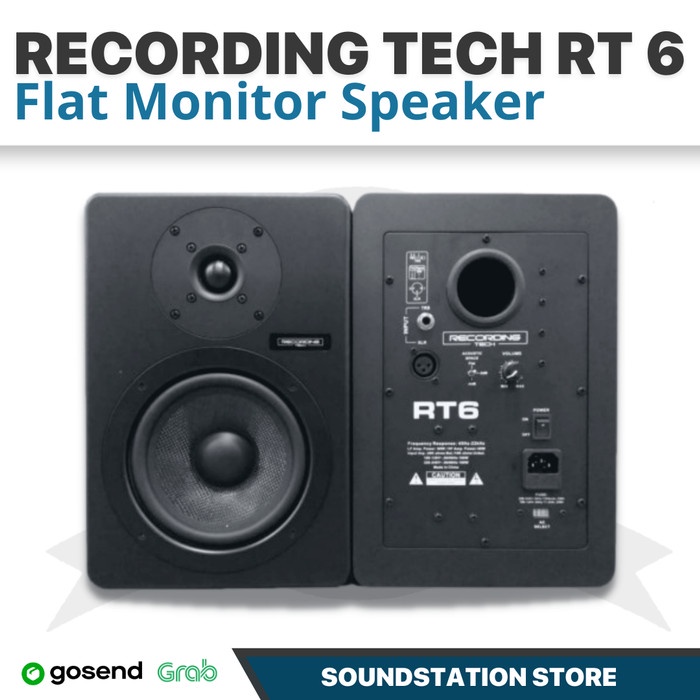 {suhadistore} SPEAKER MONITOR FLAT RECORDING TECH RT6 BY ALCTRON MIXING MASTERING Murah