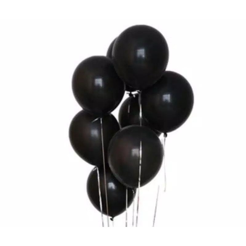 Balon Latex doff Hitam