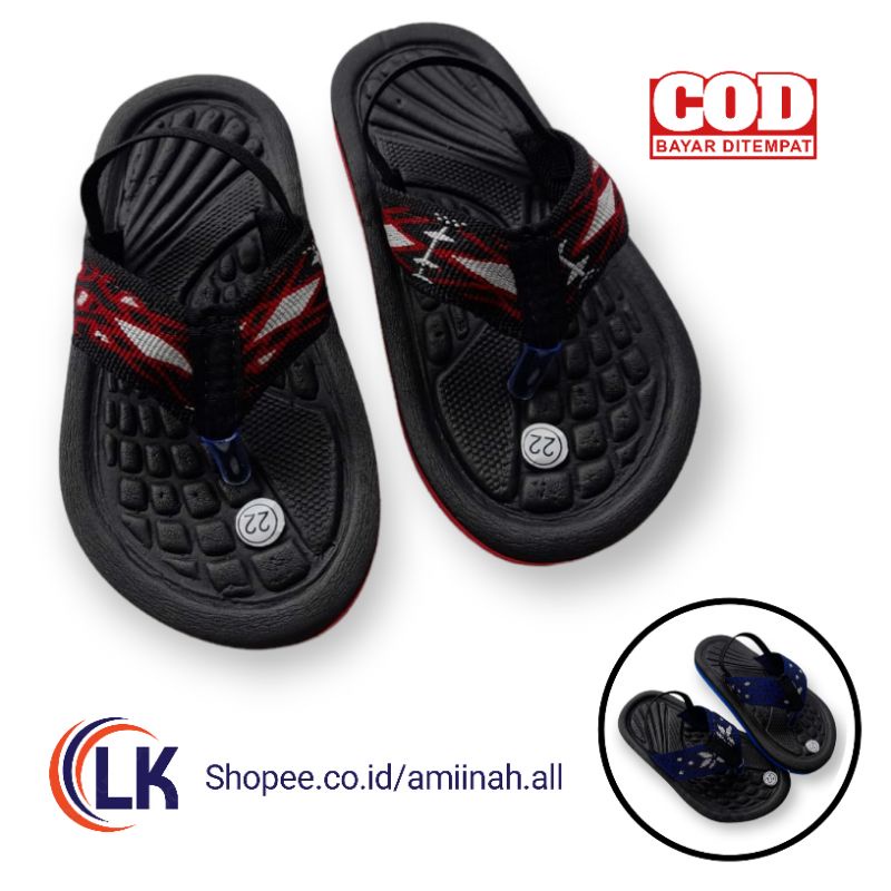 Sepatu Sandal Anak Bayi Balita - Sandal Jepit Anak Tali Belakang New