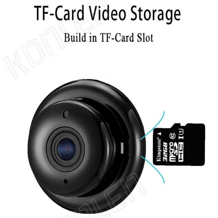 Camera CCTV iP 720P Home Security HD Wireless - Hitam