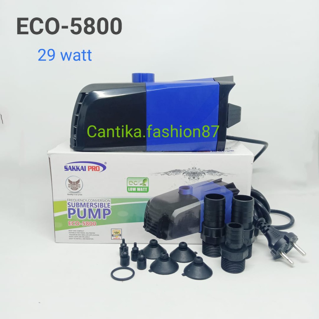 Submersible Pump ECO-5800 Sakkai Pro / Pompa Aquarium / Kolam