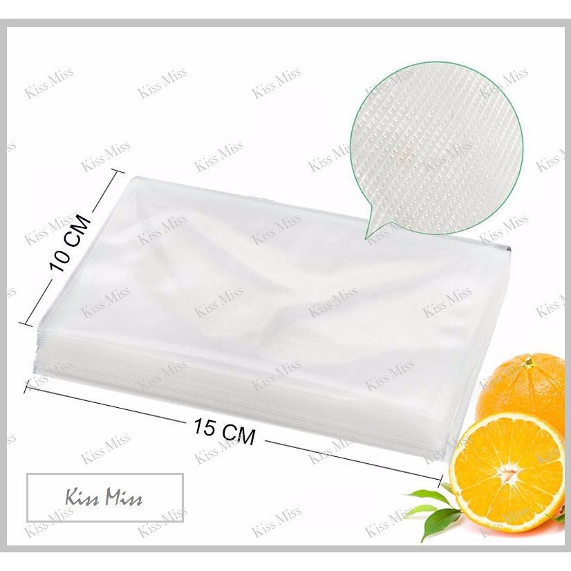 Plastik Vacuum Bag Embossed / 10x15cm / Vakum Sealer / Vacum / Plastik makanan / vakum / emboss