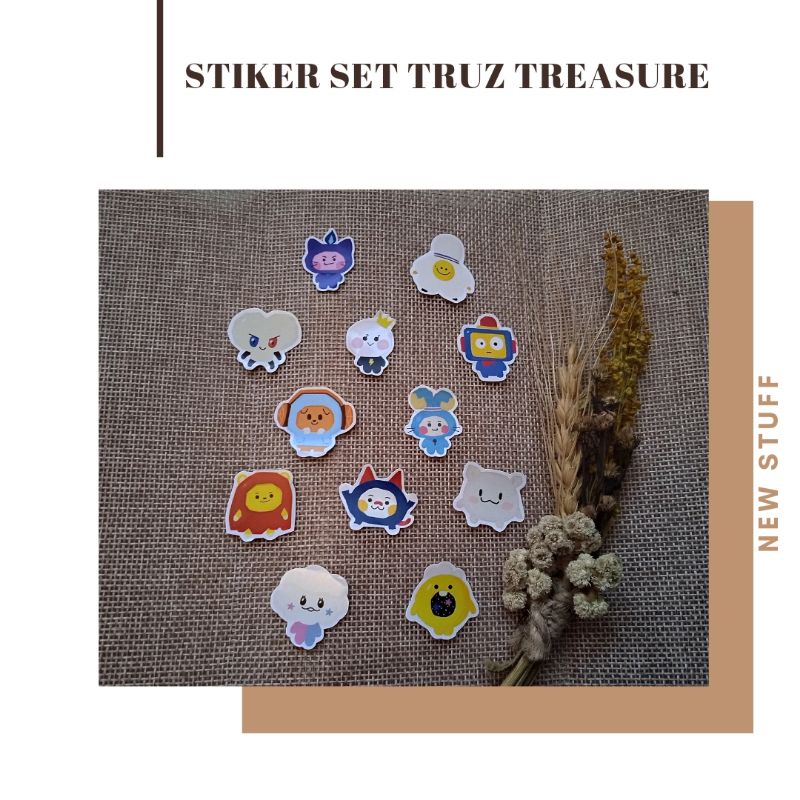 

STICKER KARAKTER SET TREASURE