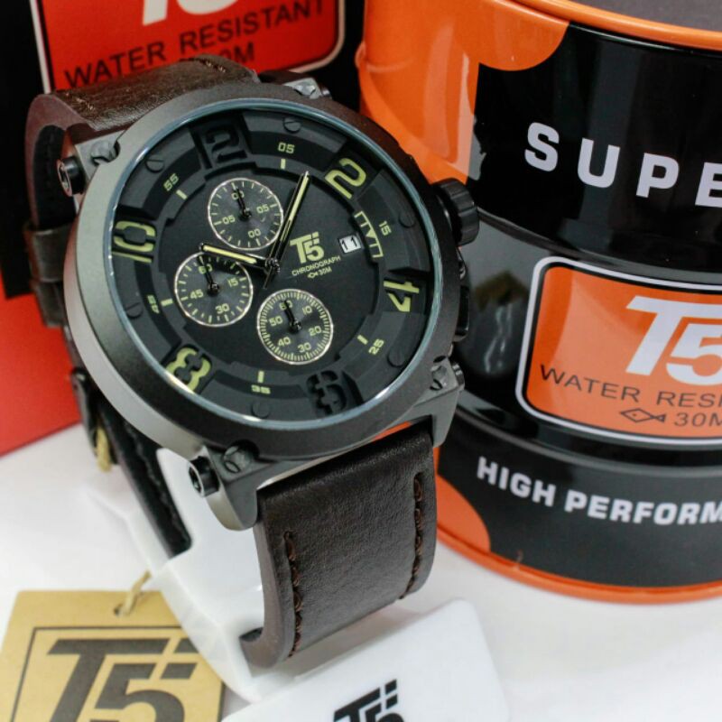 JAM TANGAN PRIA  T5 H3434 CHRONO ORIGINAL TAHAN AIR