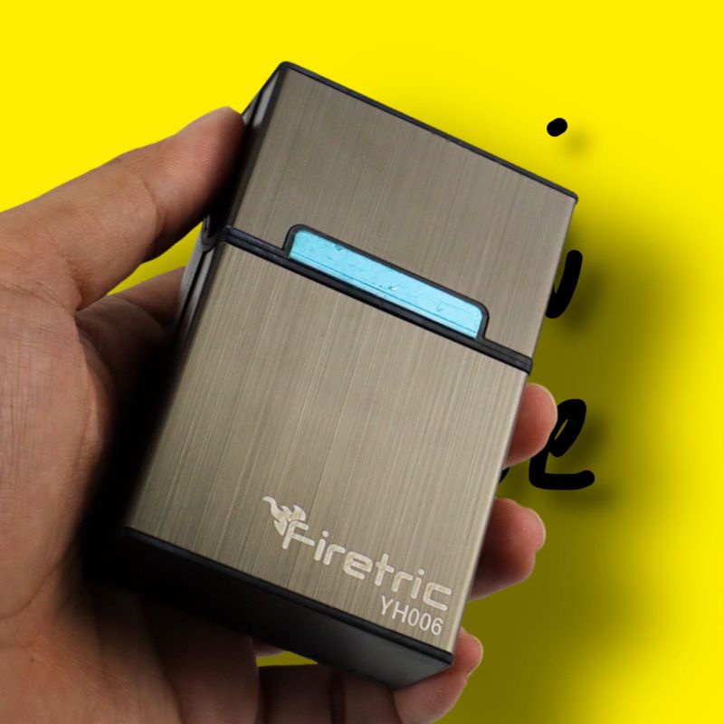 Firetric Kotak Bungkus Rokok Elegan Aluminium Cigarette Case - YH006