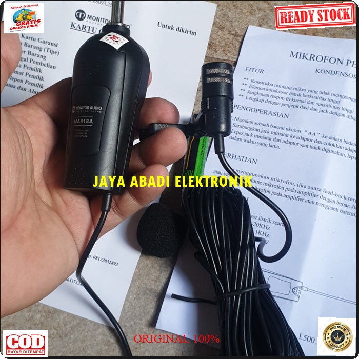 G518 MIC JEPIT KABEL 8 M METER CABLE WIRE KLIP CLIP ON MIK MIKROPON MIKROPHONE SOUND BEST MICROPHONE KARAOKE VOKAL VOCAL ARTIS PROFESIONAL PRO SOUND BEST SISTEM AUDIO PANGGUNG LEGENDARY DYNAMIC PENGERAS SUARA HIFI  SENSITIF MC PIDATO SEMINAR CERA