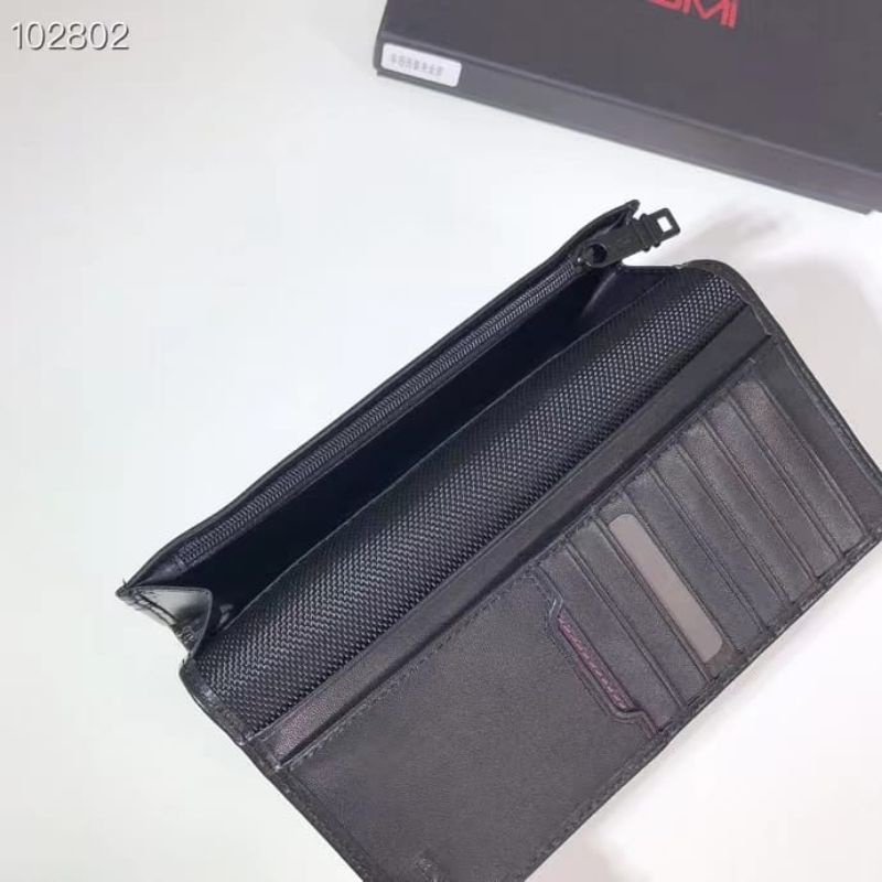 dompet tumi panjang wallet kulit asli leather lipat 2