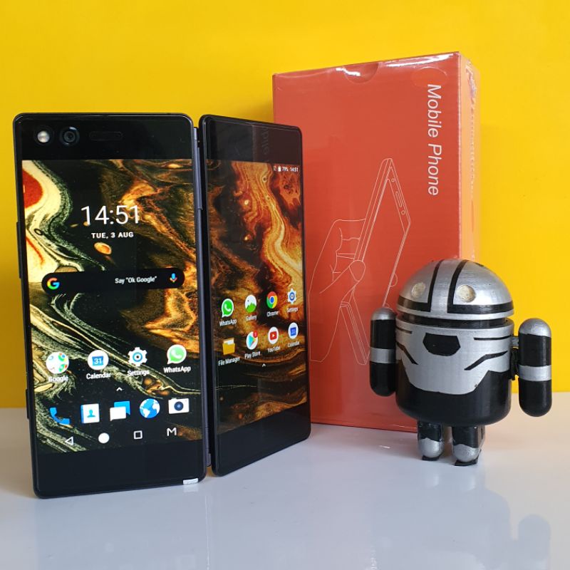 ZTE Axon M 4/64GB Hp layar lipat Fullset mulus
