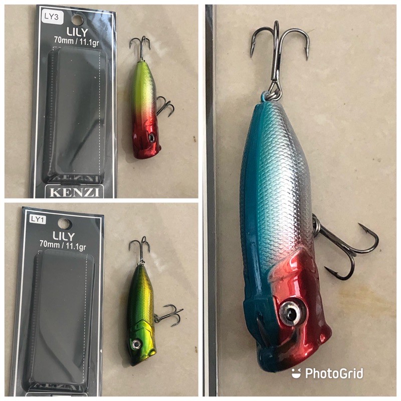 Minnow popper lure 11.1 gr panjang 7 cm kenzi lily / kenzi nichi