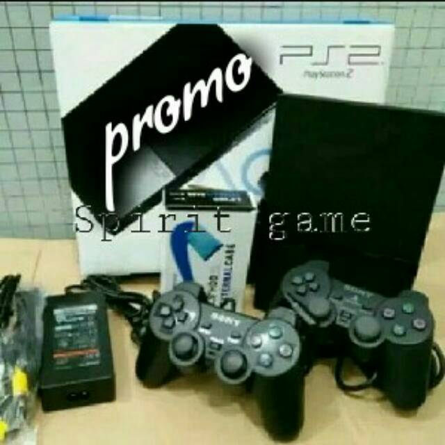 Mesin ps2 slim seri 7 matrix hardisk 40Gb komplit