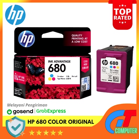 Catridge Tinta Printer HP 680 Colour Original