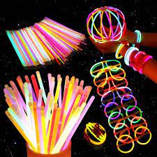 Glow Stick Isi 50 Karet Berwarna Stickfosfor Trendy Dan Kekinian Glow In The Dark Stick Glowing