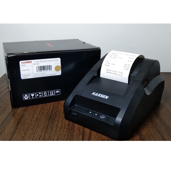 PRINTER THERMAL BLUETOOTH 58 MM KASSEN BT-P299 / BTP299 KASIR SUPPORT MOKA POS/QASIR/MAJOO/PAWON RJ11 BT-P290 / BTP290