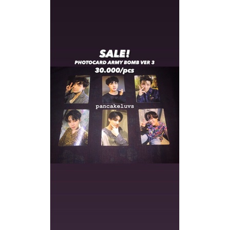 PHOTOCARD OFFICIAL ARMY BOMB VER 3