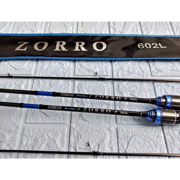 TERMURAH Joran Orca Zorro 602L 4-8 LB 180 cm Rod Casting