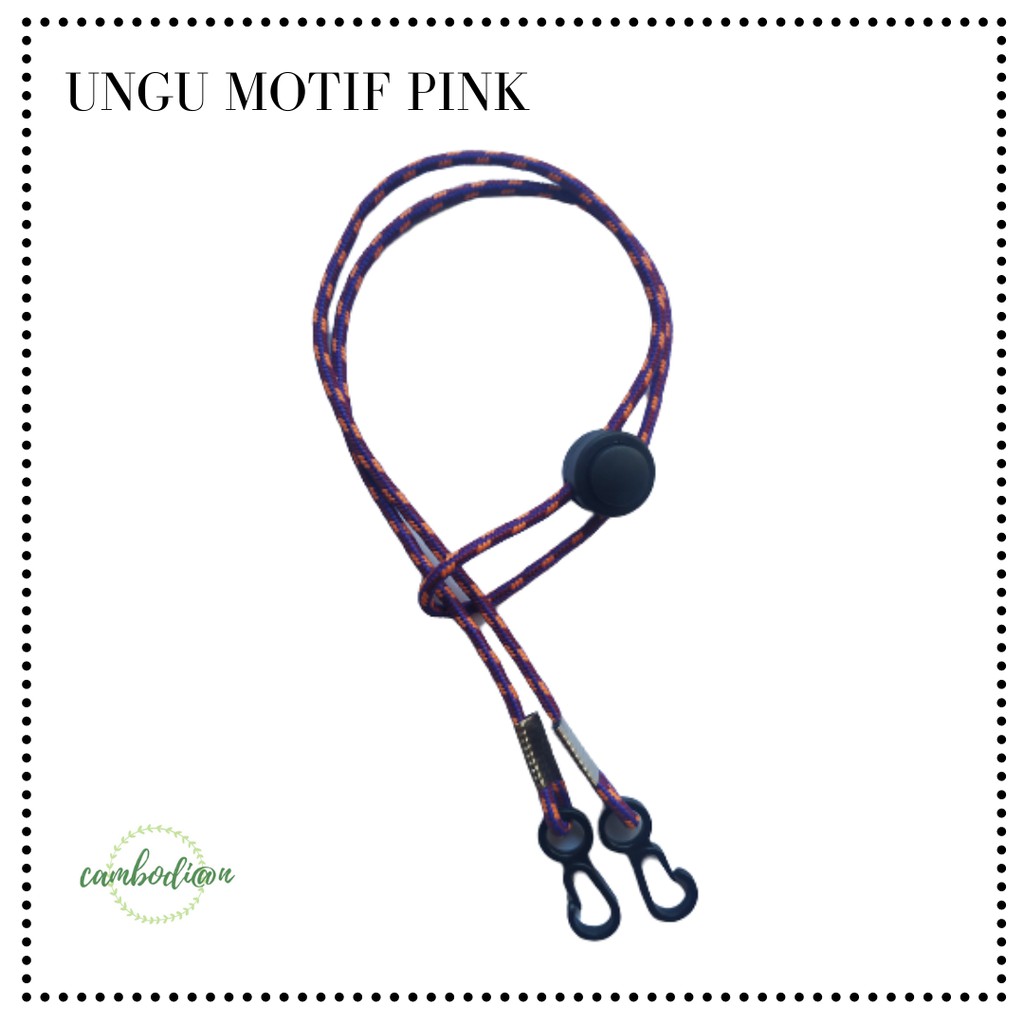 KALUNG MASKER TALI PRUSIK / STRAP MASKER HIJAB TALI PRUSIK / GANTUNGAN MASKER TALI PRIA DAN WANITA