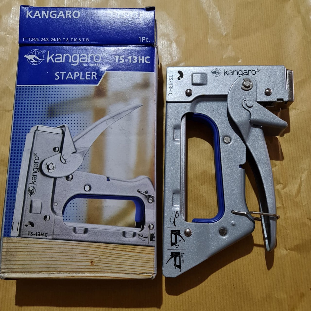 

Stapler Tembak Gun Tacker Kangaro TS-13HC Staples