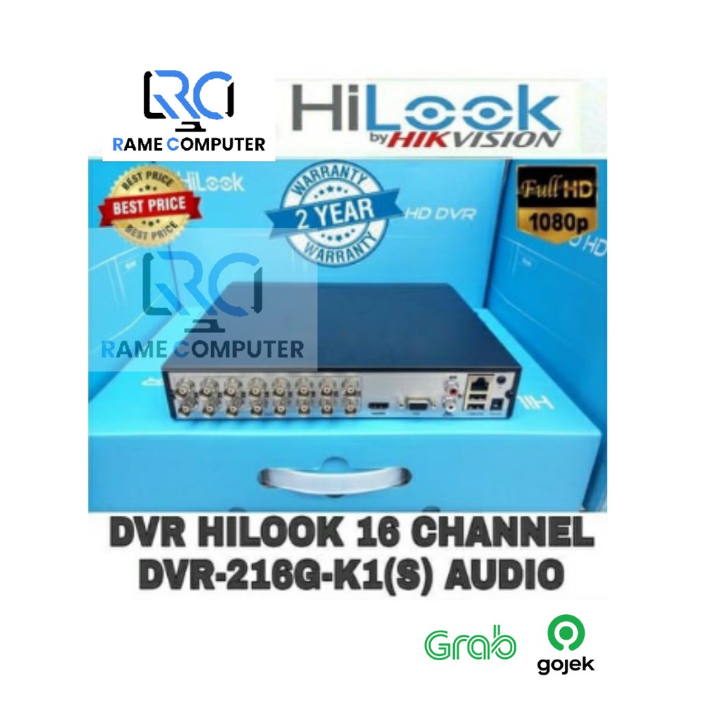 HILOOK DVR KAMERA CCTV 4CH 8CH 16CH HiLook By Hikvision 2mp 1080 PIXEL