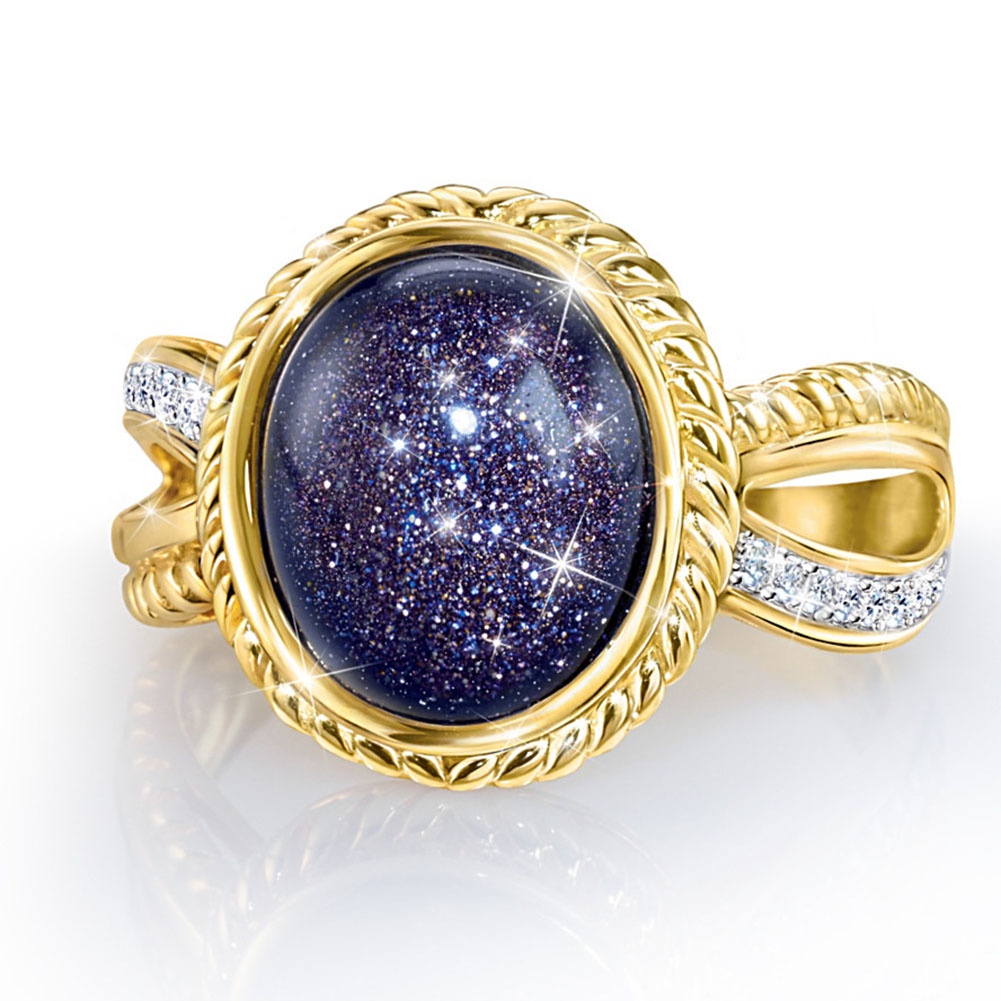 Hu Hu Hu Hu Hu Alat Bantu Pasang Kacamata♡ Cincin Wanita Model Lilit Desain Bintang Hias Berlian Imitasi Gaya Elegan Untuk Pernikahanhadiah