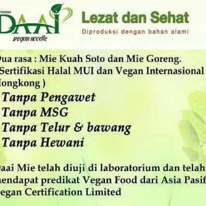 

cs2tur Mie Daai Vegan Mix 2 Rasa 20 Soto + 20 Mi Goreng Mie Instan Vegetarian - Campur Ffa2D01A1