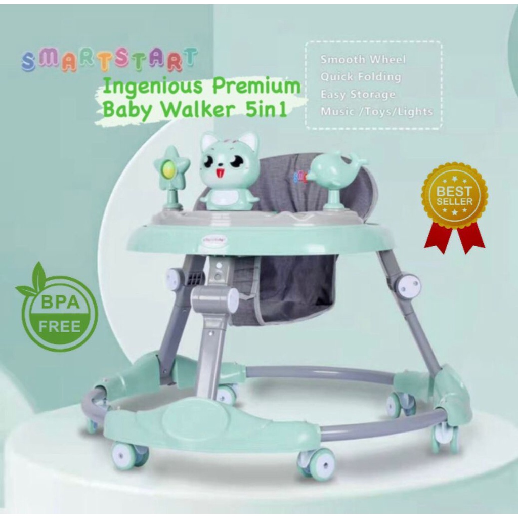 Jual MASTELA BABY WALKER FOLD UP 5IN1 KARAKTER ( BUNNY DAN KITTEN