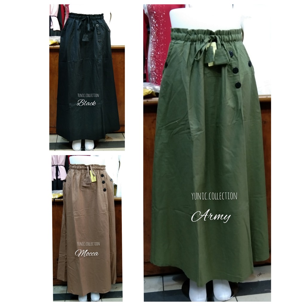 ROK KATUN LINEN RAMI PANJANG PAYUNG/ROK LEBAR MAYUNG. ROK REMAJA MUSLIM/ROK JUMBO-1