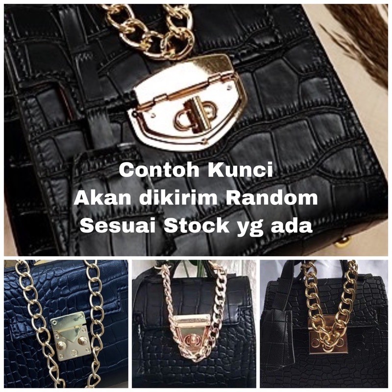 TAS ANDIN CROCO MINI VIRAL DUATALI SLEMPANG/HAND(TANGAN) MURAH