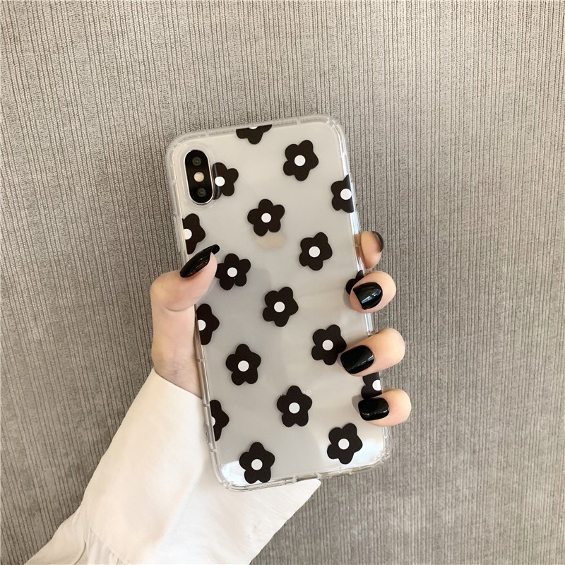 Flower 2 anticrack printing case iphone samsung grand prime a20 oppo a7 f5 f7 f9 a3s vivo y91 y93 y95 v15 pro