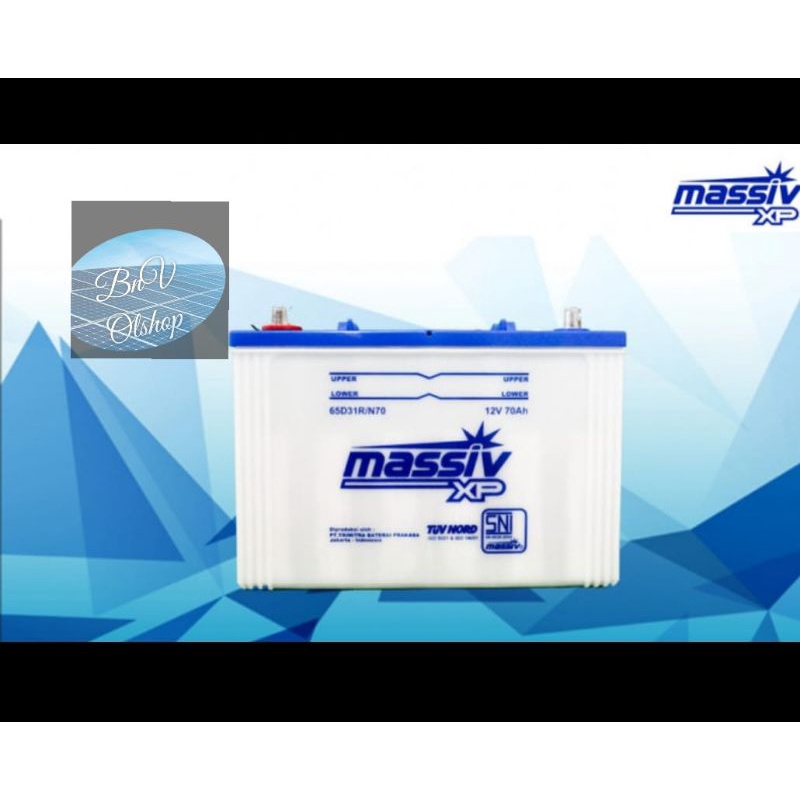 Aki Mobil N70 basah Massive XP 12v 70ah