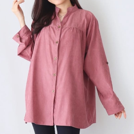 ARENA - VNECK KANCING DEPAN JUMBO SIZE BLOUSE WANITA-7