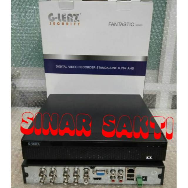 DVR GLENZ 8 CHANNEL/8CH  5MP/4K ( SUPPORT SEMUA CCTV )