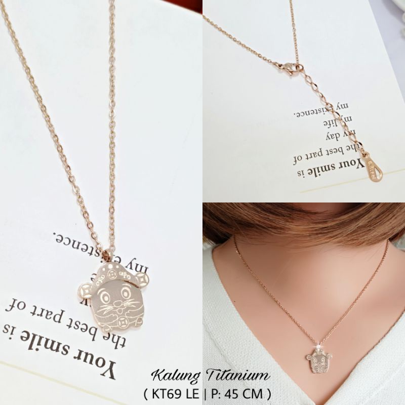 Kalung Titanium Wanita/Kalung Titanium Dewasa  KT69 LE