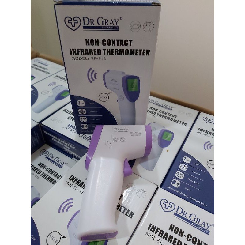 Termometer Digital Tembak( Non Contact) di sertai Suara Dr Gray Thermometer Infrared IT-916 [IT916]