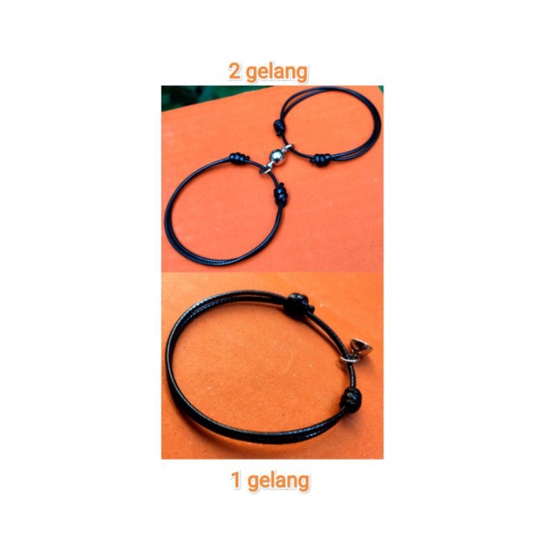 Gelang couple magnet BRONZE magnetik pasangan