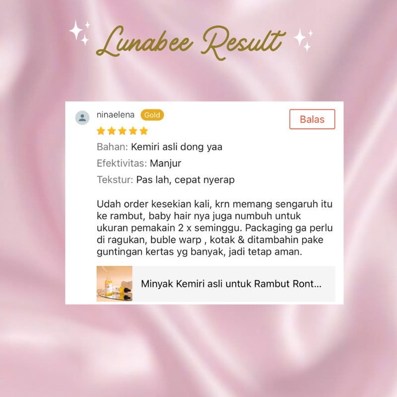 Lunabee Minyak Kemiri 60ML Untuk Rambut Rontok-6
