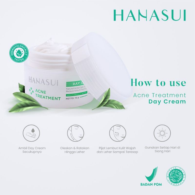 Hanasui Acne Treatment Day Cream 15gr