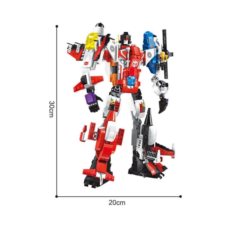 Contruction Robot Block Qman Warrior of the Damned Mainan Edukasi Anak