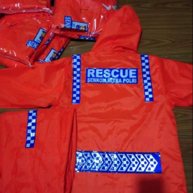 Jas hujan RESCUE,Jas hujan dinas,Jas hujan BPBD,Jas Hujan Damkar,Jas hujan
