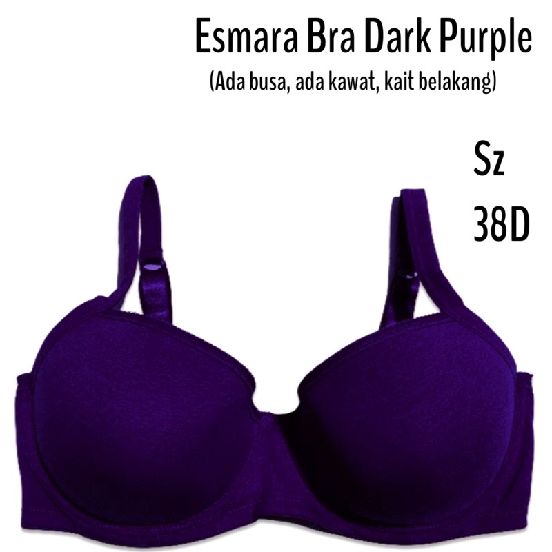 INNABIGSIZE||ESMARA BRA DARK PURPLE 38D
