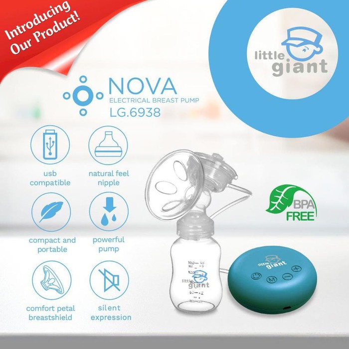 Little Giant Nova Pompa Asi Elektrik Breast Pump Electric KEMENKES RI AKL