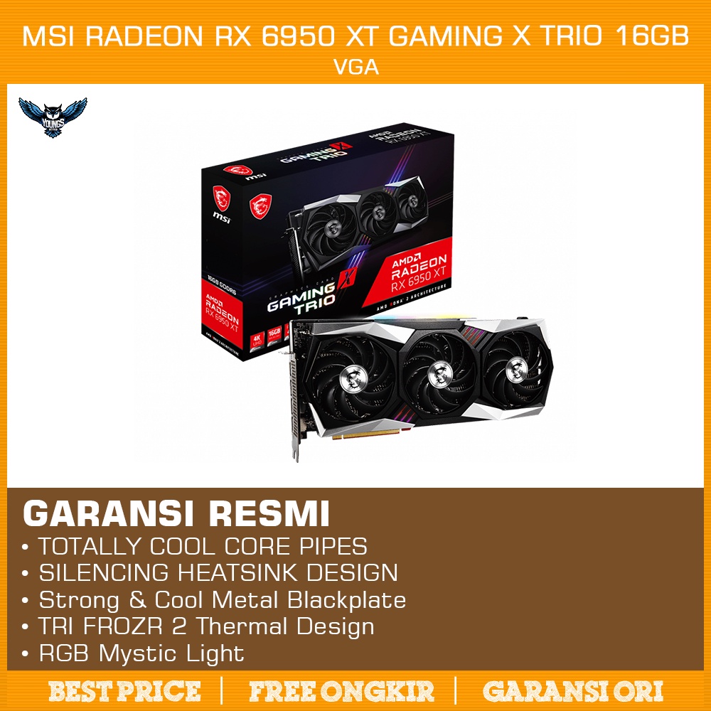 VGA MSI Radeon RX 6950 XT GAMING X TRIO 16G | RX 6950XT 16GB GDDR6