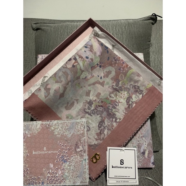 Preloved Buttonscarves ederra dusty rose