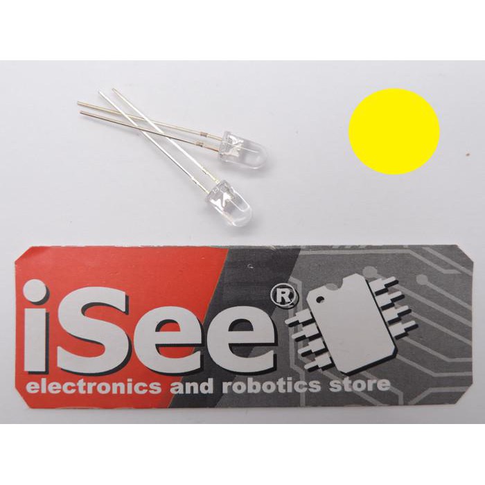 

Focus LED yellow 5mm Diode Super Bright Round Clear Transparant kuning