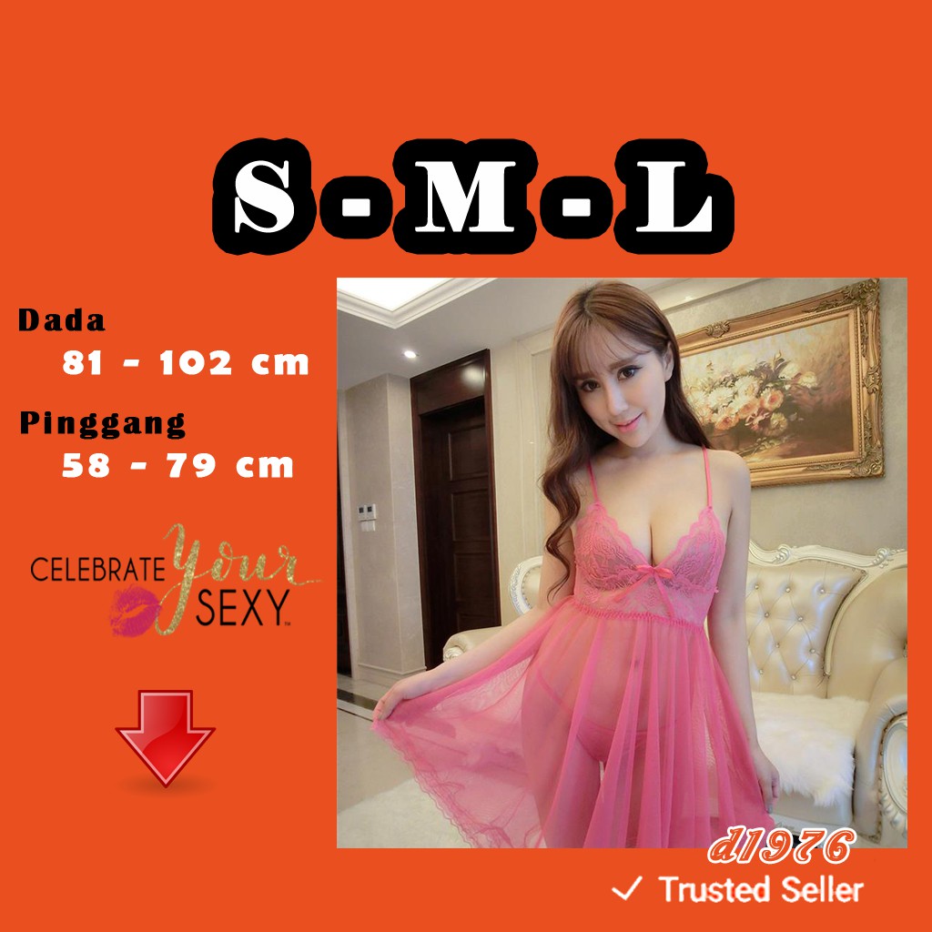 d1976 Best Buy Baju Tidur Dewasa Lingerie Transparan Lingeri Murah Seksi S425