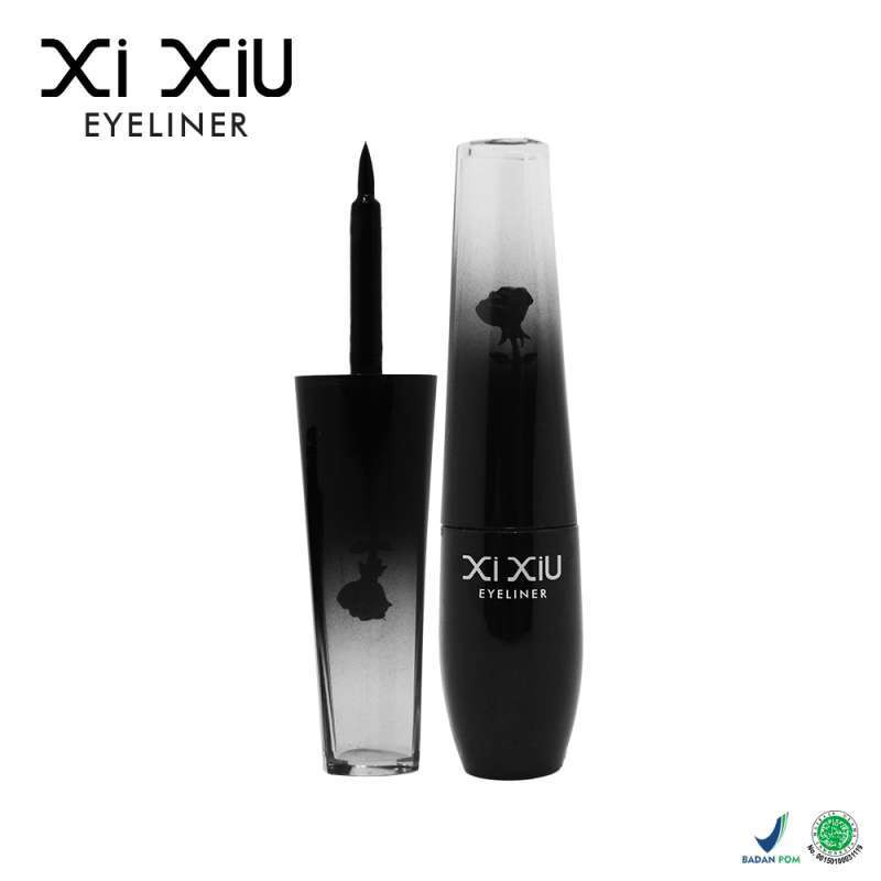 XI XIU Special Edition Eyeliner Black - 6ml [Waterproof, Hitam Pekat]