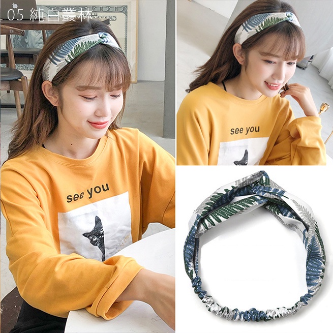 Bando Rambut ala Korea AB12 Bandana Rajut Aksesoris Wanita Pria Hairband ACC