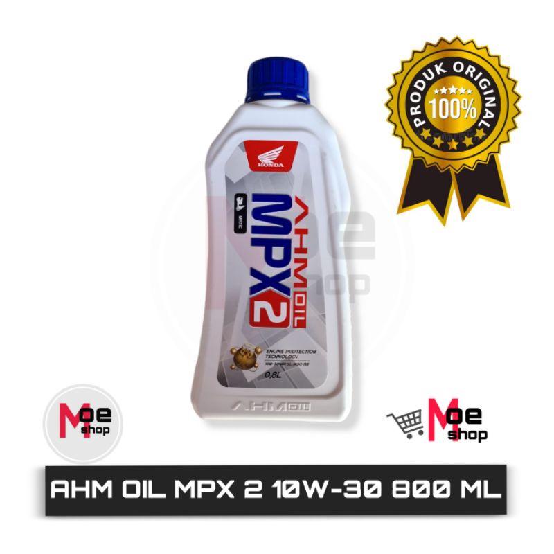 Oli Honda AHM OIL MPX2 800 ML 10W-30 API SL JASO MB 4AT 100% ORIGINAL