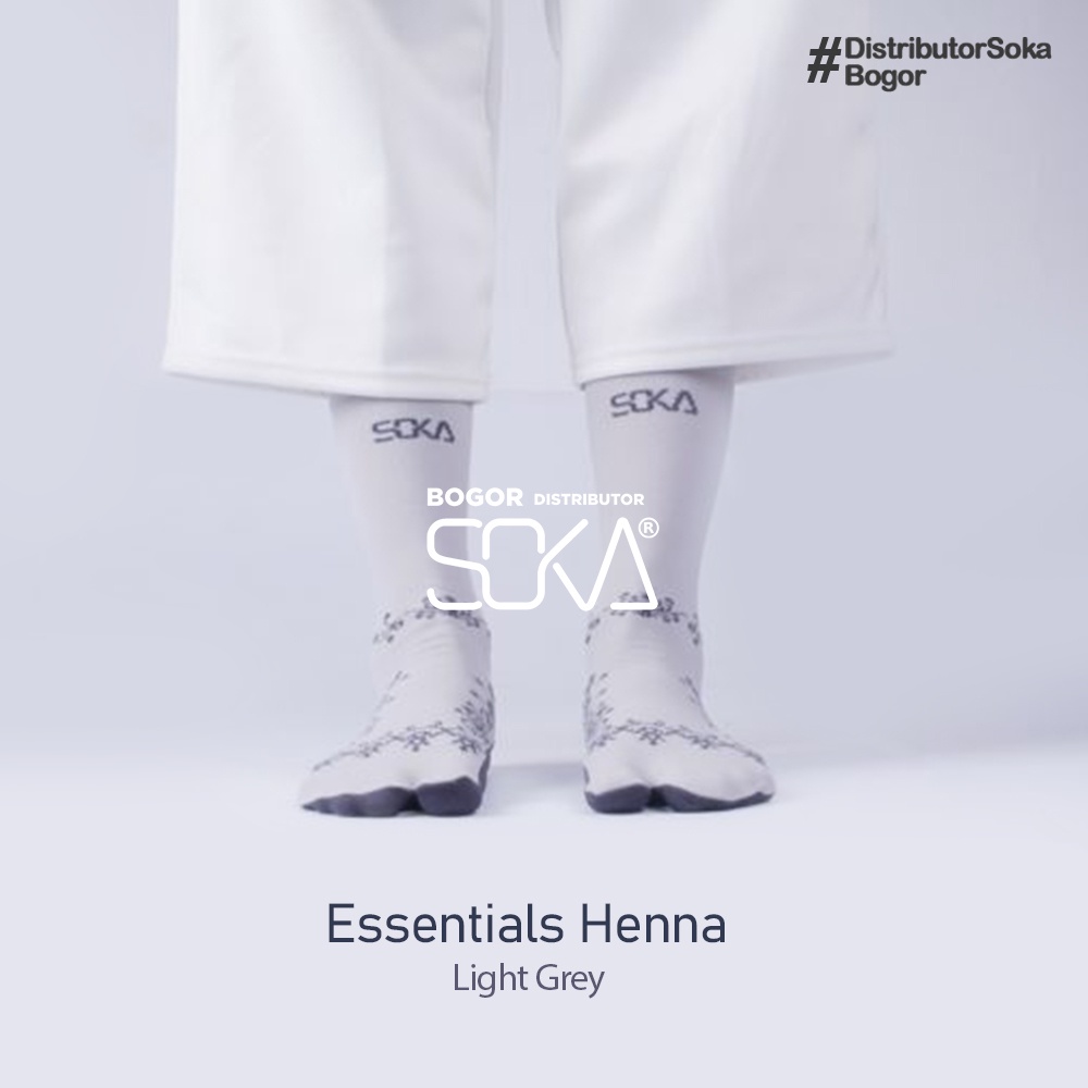 Soka Essentials Henna - Kaos kaki jempol wanita motif